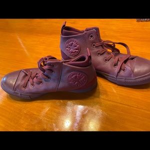 Leather Converse